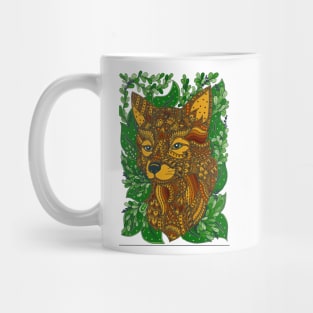 fox mandala Mug